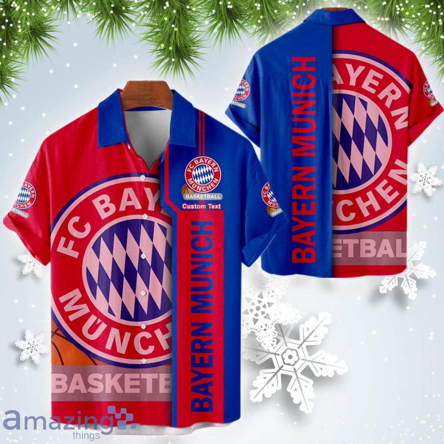 Bayern Munich Basketball Short Sleeve Hawaiian Shirt Custom Name For Fans Product Photo 1