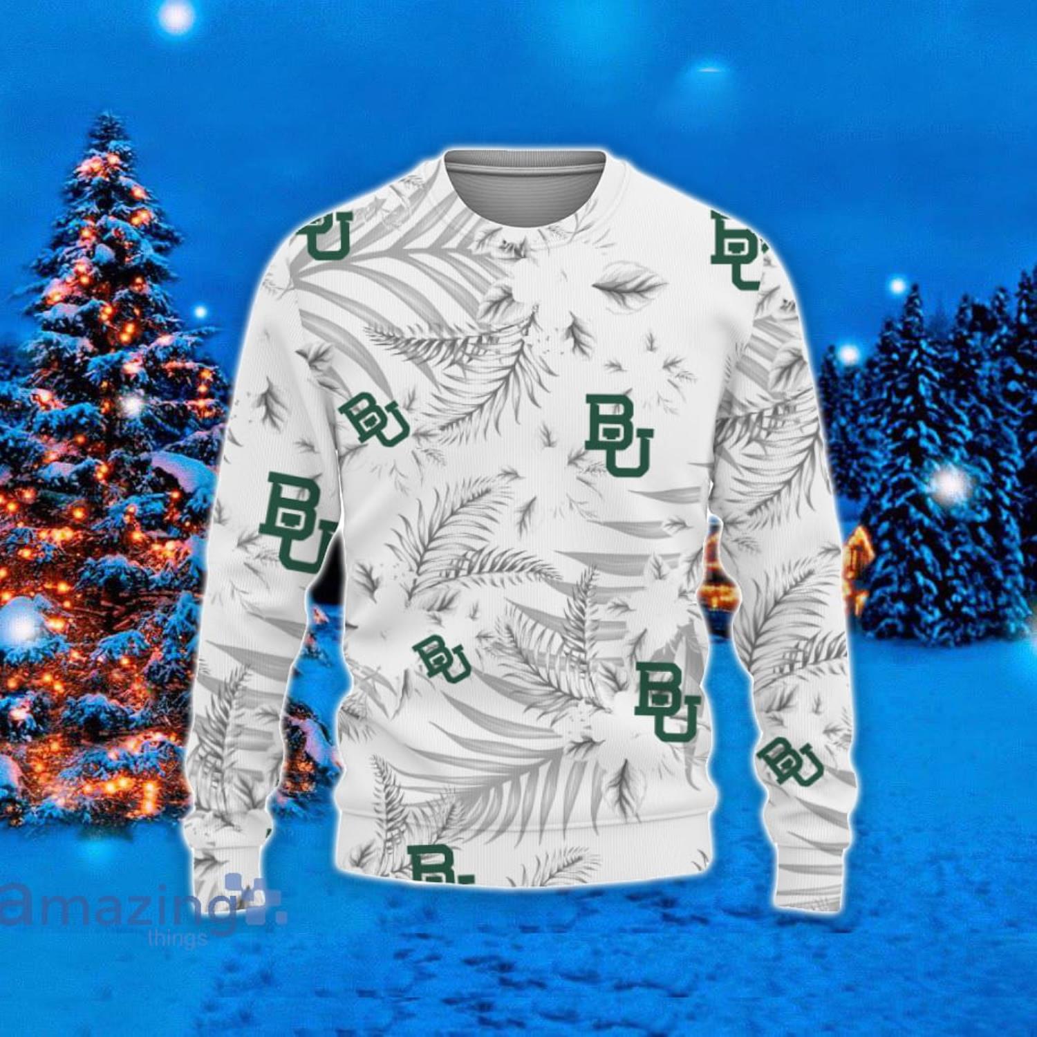 Baylor Bears Hawaii Tropical Patterns Ugly Christmas Sweater For Fans Product Photo 1 Baylor Bears Hawaii Tropical Patterns Ugly Christmas Sweater For Fans Product Photo 1