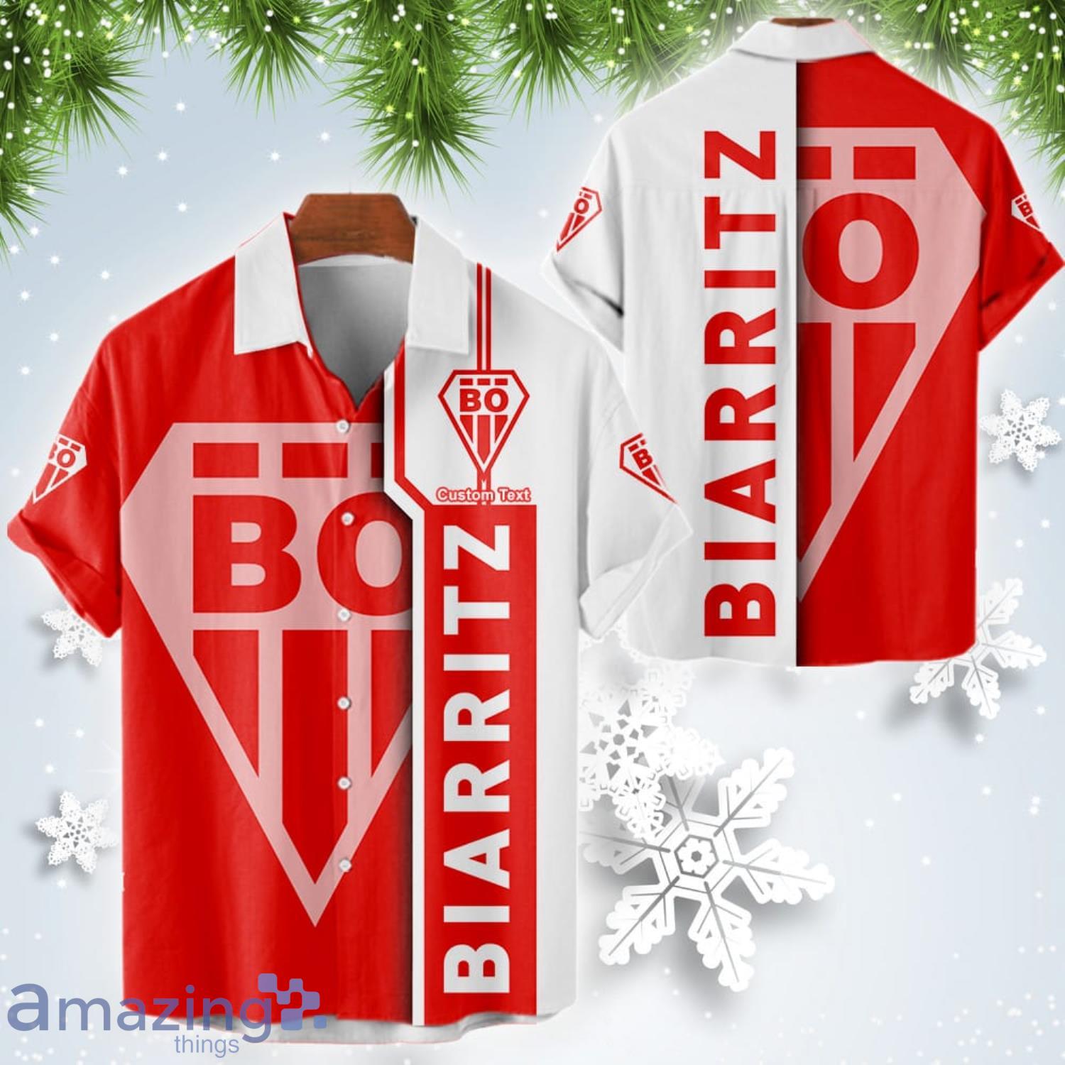 Biarritz Olympique Pays Basque Short Sleeve Hawaiian Shirt Custom Name For Fans Product Photo 1