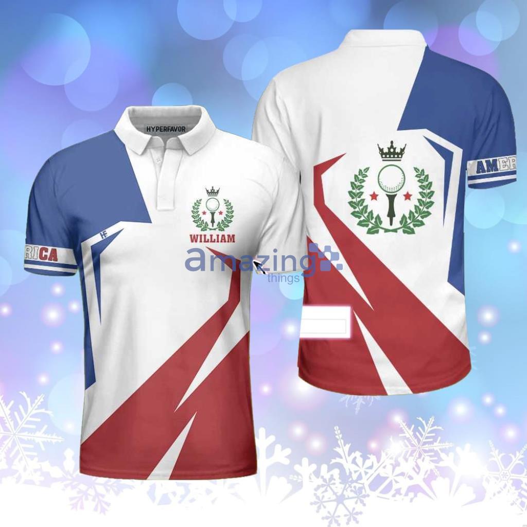 Blue And Red Cricket T Shirt