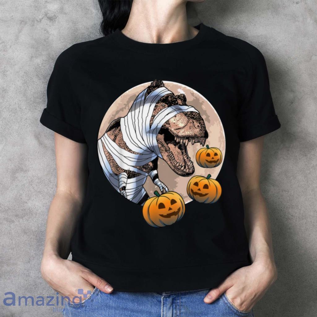 Boo Trex TT Shirt Funny Halloween Day Scary Tees Women Pumpkin T Shirt