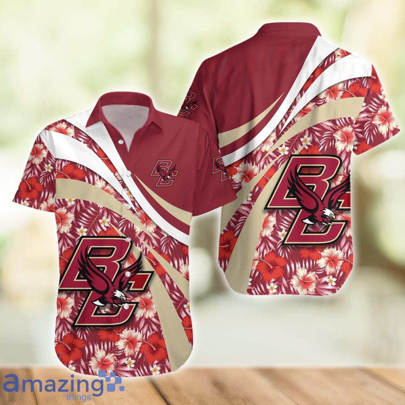 Boston College Eagles NCAA Flower Cheap Hawaiian Shirt 3D Shirt