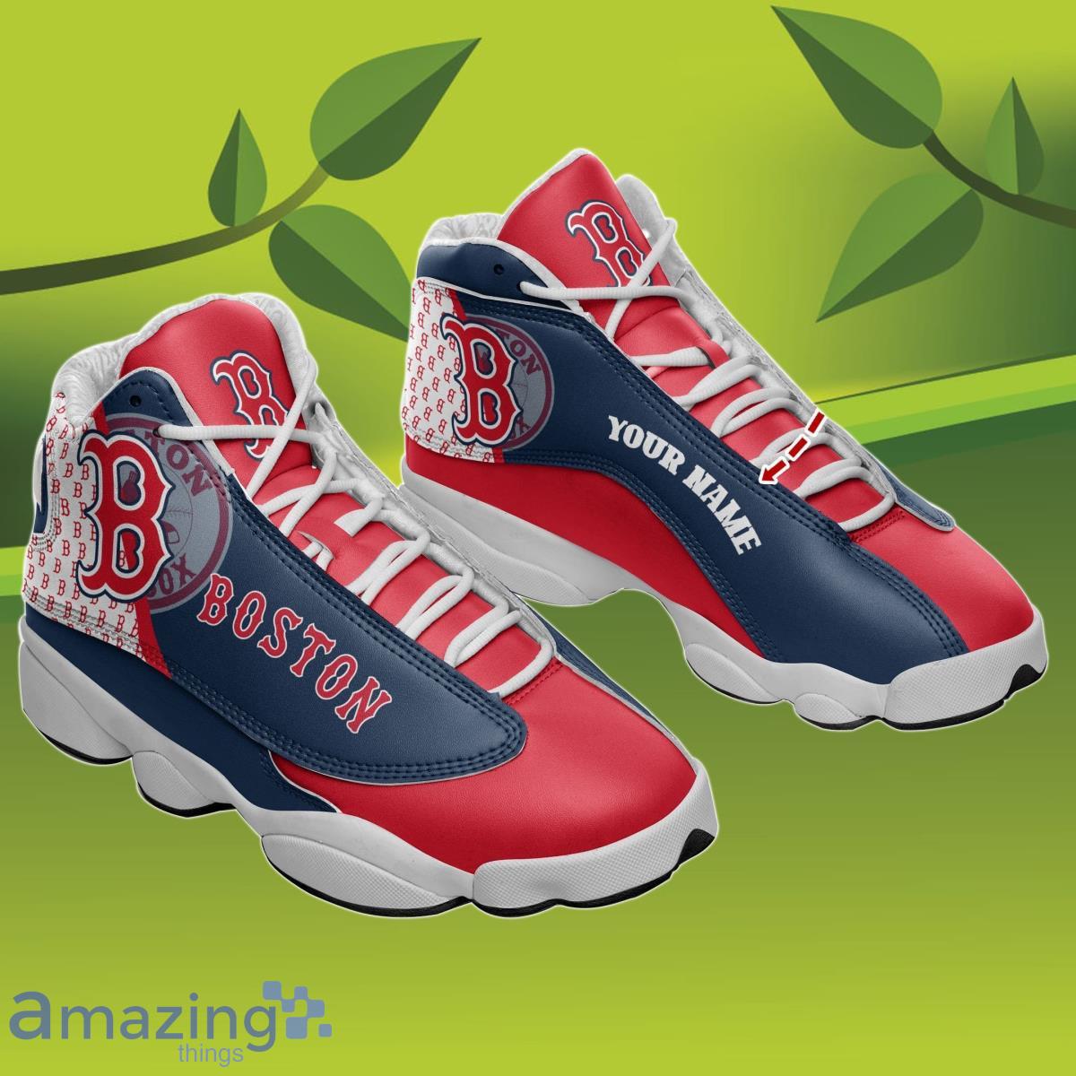 Boston Red Sox Custom Womans Shoes 