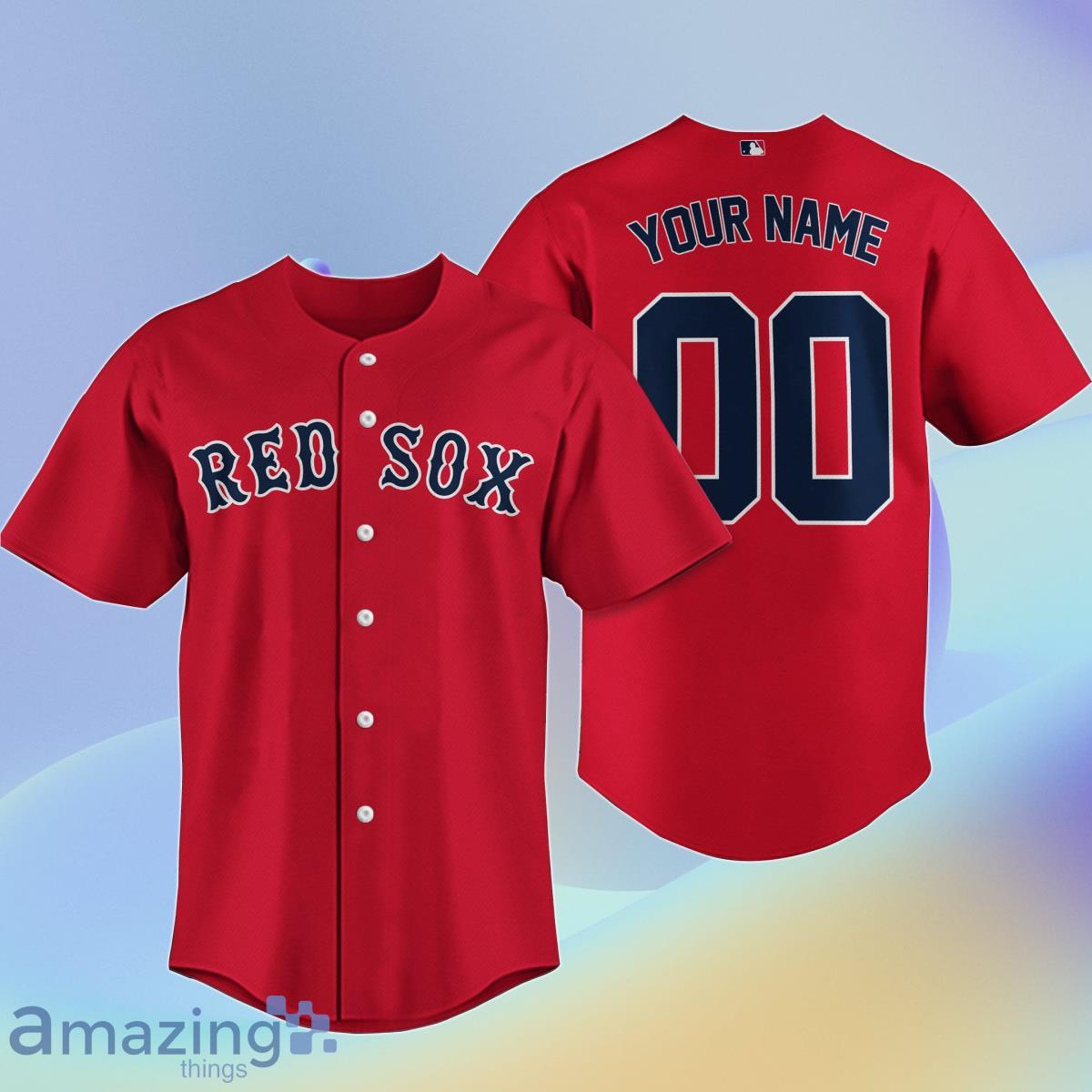 Boston Red Sox Custom Name & Number Baseball Jersey Best Gift For