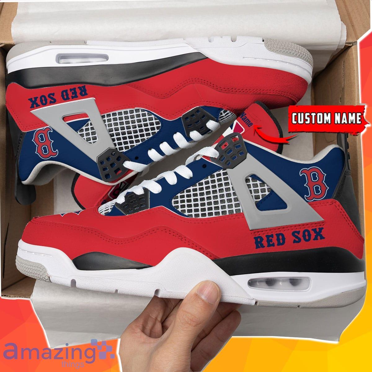 Boston Red Sox Personalized Air Jordan 4 Sneakers Best Gift For Men And Women Product Photo 1