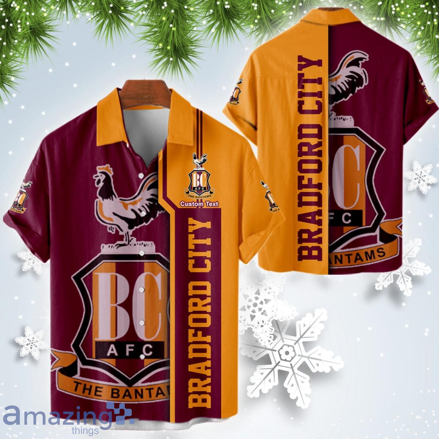 Bradford City Short Sleeve Hawaiian Shirt Custom Name For Fans Product Photo 1