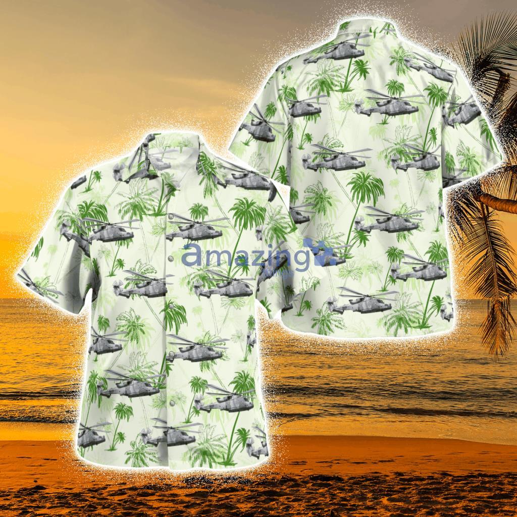 British Army Agustawestland Aw159 Wildcat Armed Forces Day Tropical Hawaiian Shirt Product Photo 1