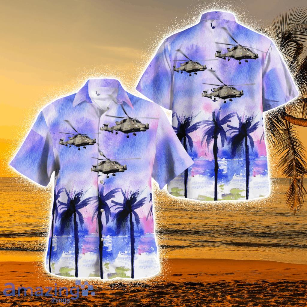 British Army Agustawestland Aw159 Wildcat Tropical Hawaiian Shirt Nlmp2907bg12 Product Photo 1
