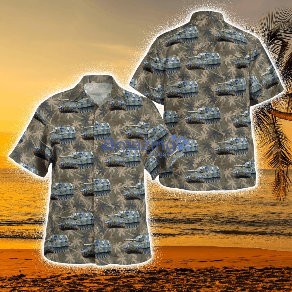 British Army As90 155mm Self-Propelled Gun Tropical Hawaiian Shirt Product Photo 1
