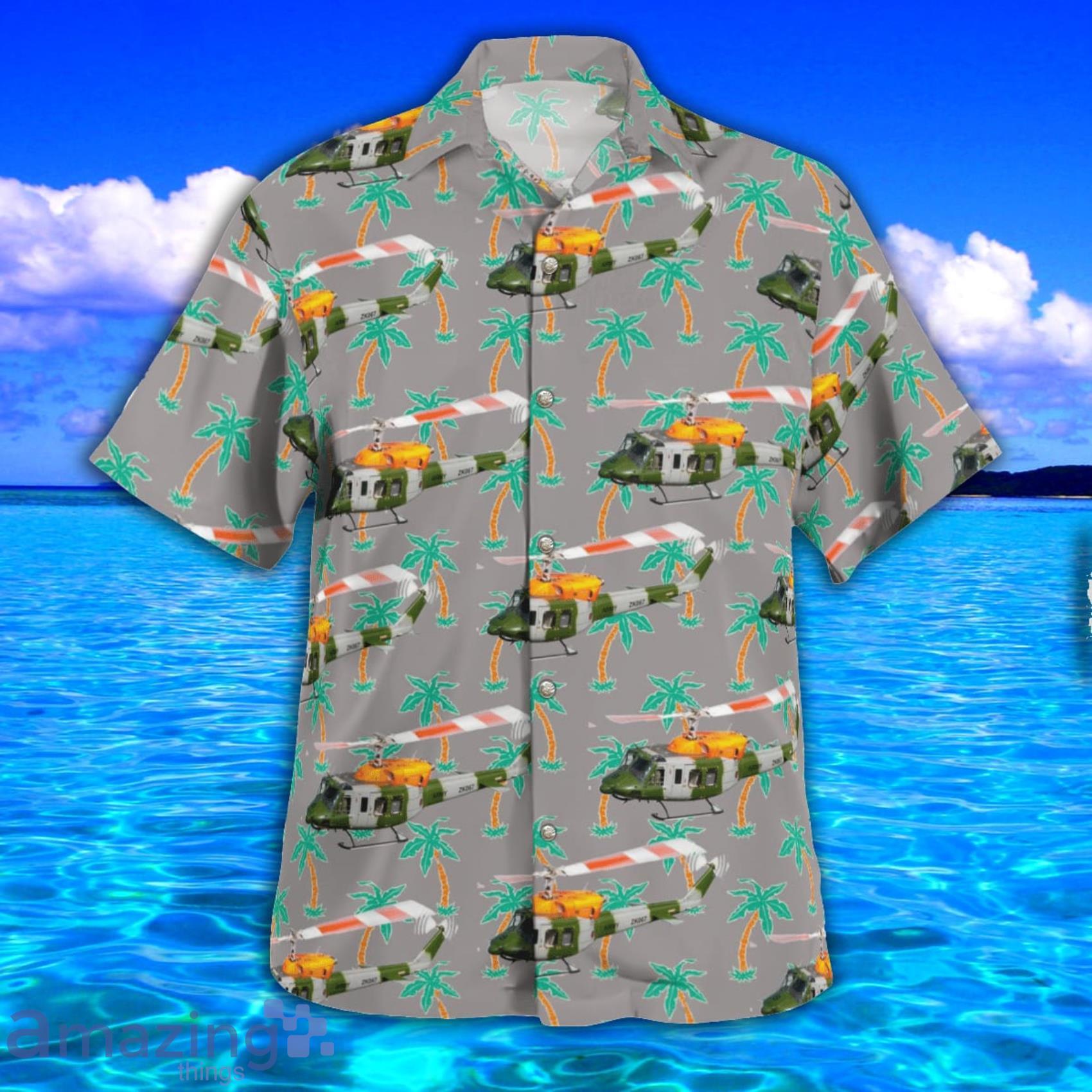 British Army Bell 212 Tropical Style AOP Print Shirt Sleeve Hawaiian Shirt And Beach Short image British Army Bell 212 Tropical Style AOP Print Shirt Sleeve Hawaiian Shirt And Beach Short Product Photo 2