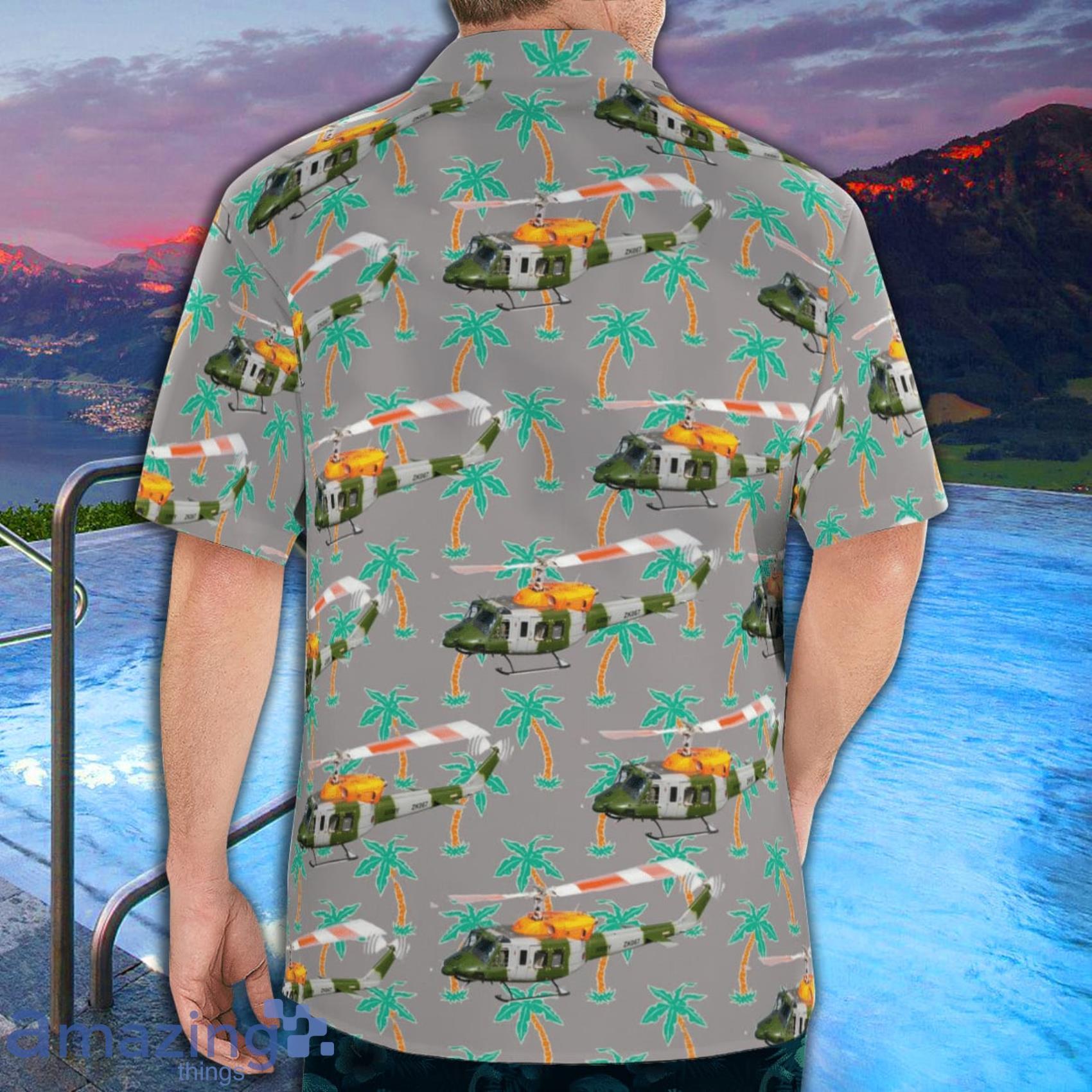 British Army Bell 212 Tropical Style AOP Print Shirt Sleeve Hawaiian Shirt And Beach Short image British Army Bell 212 Tropical Style AOP Print Shirt Sleeve Hawaiian Shirt And Beach Short Product Photo 4