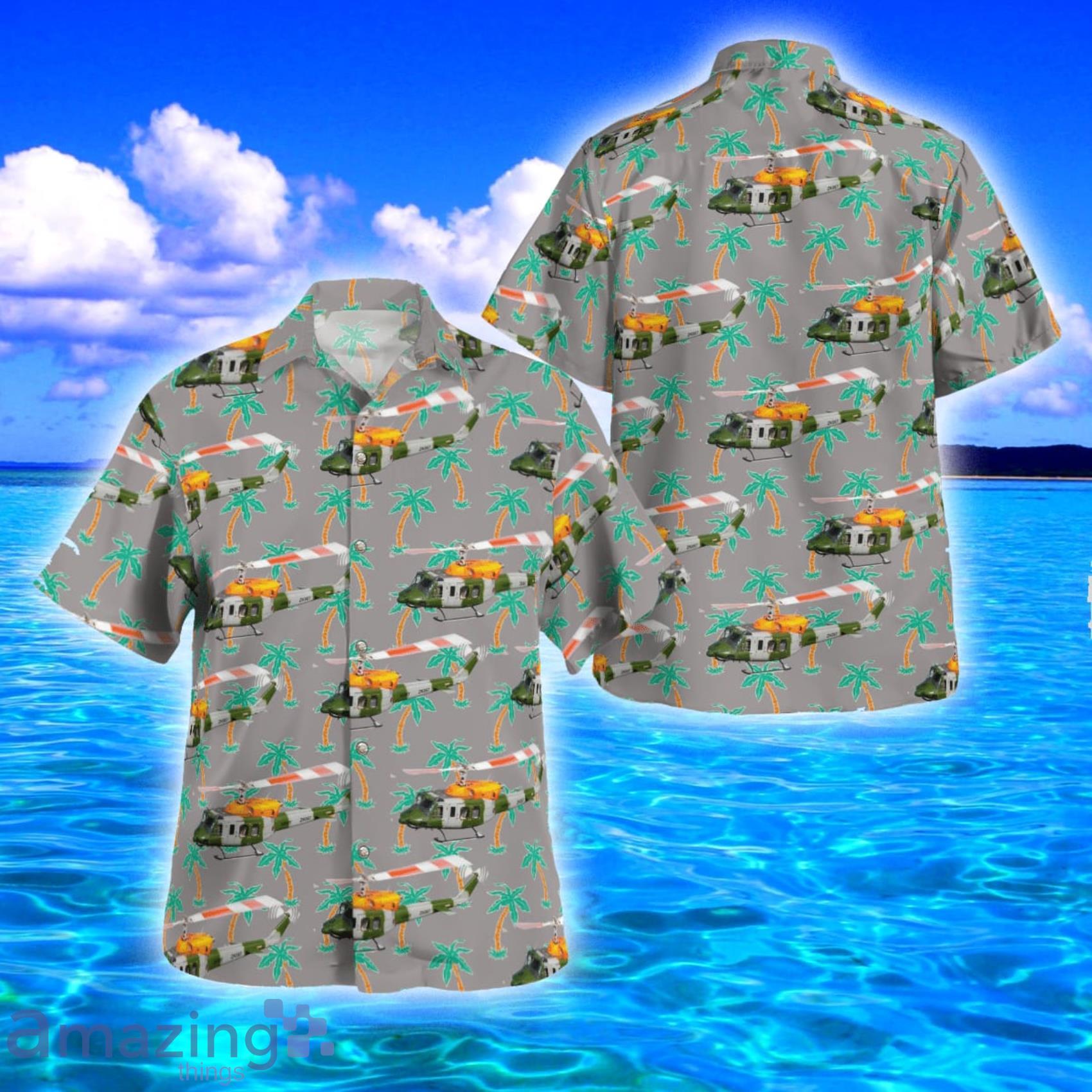 British Army Bell 212 Tropical Style AOP Print Shirt Sleeve Hawaiian Shirt And Beach Short Product Photo 1 British Army Bell 212 Tropical Style AOP Print Shirt Sleeve Hawaiian Shirt And Beach Short Product Photo 1