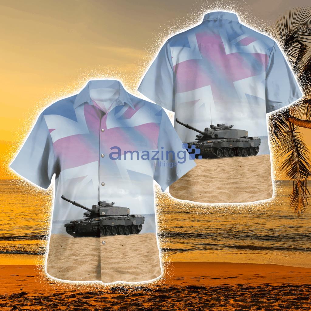 British Army Challenger 2 Armed Forces Day Tropical Hawaiian Shirt Product Photo 1