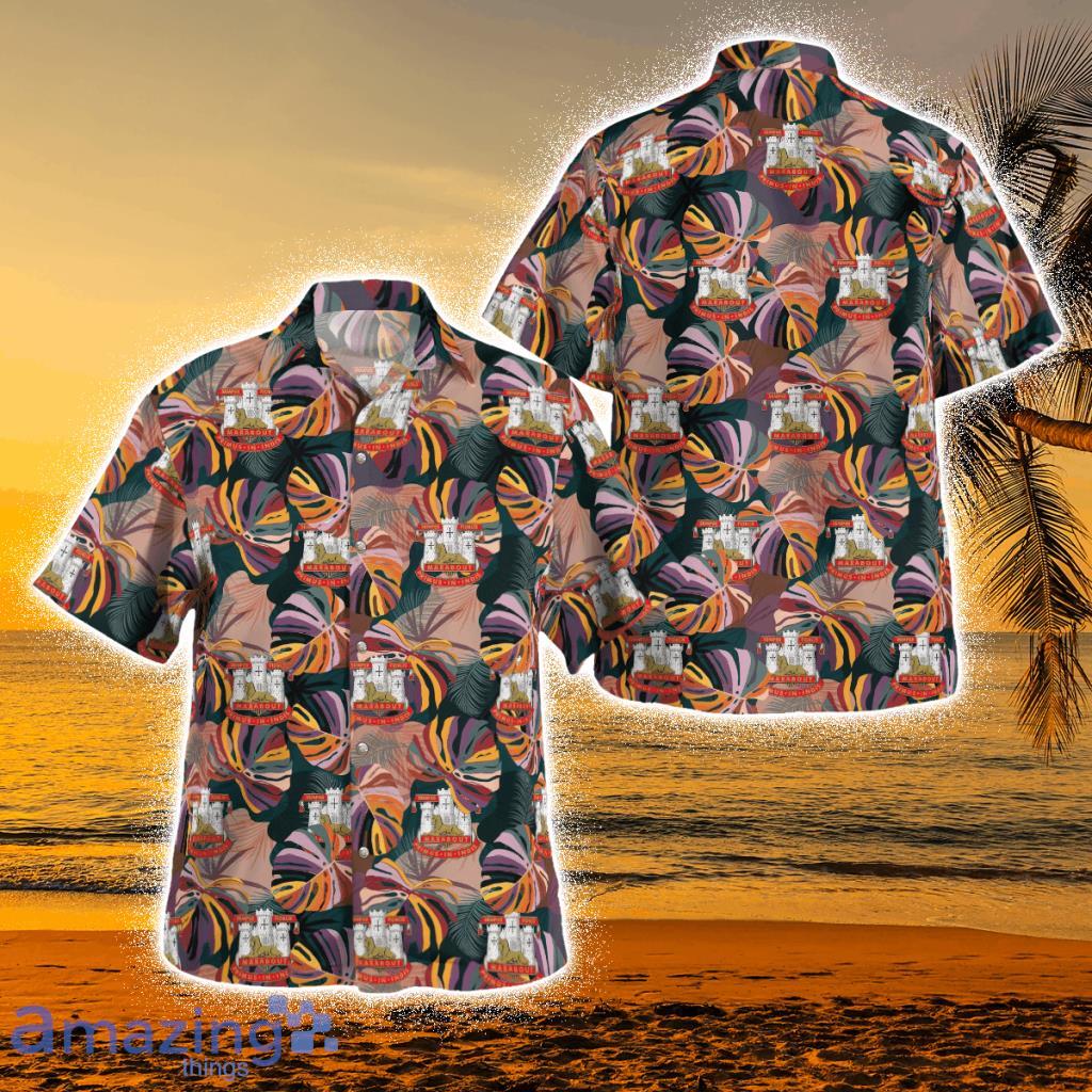 British Army, Devonshire And Dorset Regiment Tropical Hawaiian Shirt Trhh1208bg08 Product Photo 1