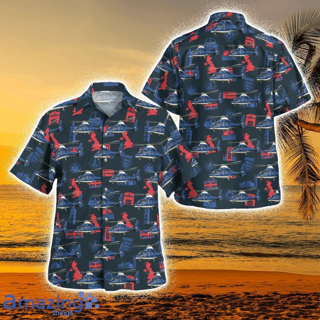 British Army Eurocopter As365 Dauphin Tropical Hawaiian Shirt Product Photo 1