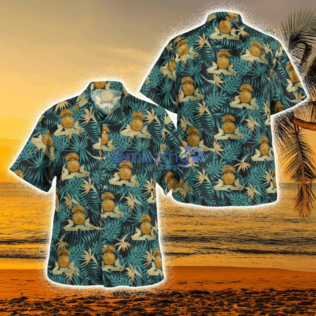 British Army Lancashire Fusiliers Tropical Hawaiian Shirt Product Photo 1
