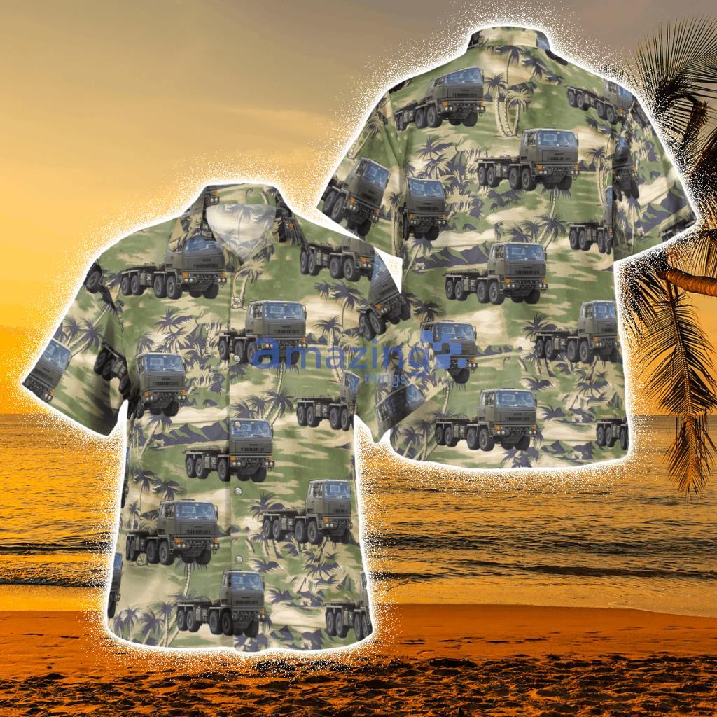 British Army Leyland Mmlc Medium Mobility Load Carrier Tropical Hawaiian Shirt Product Photo 1