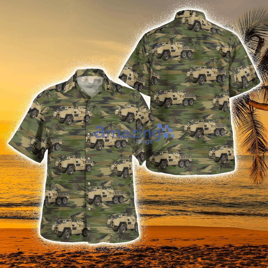 British Army Mwmik Jackal Coyote Tropical Hawaiian Shirt Product Photo 1