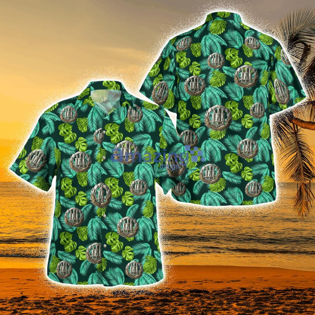 British Army Northamptonshire Regiment Tropical Hawaiian Shirt Product Photo 1