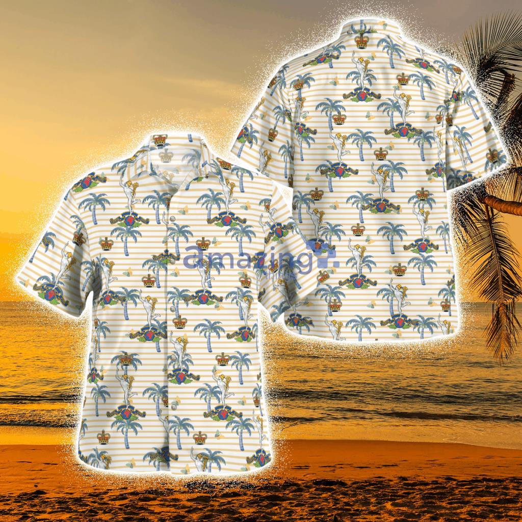 British Army, Royal Corps Of Signals Tropical Hawaiian Shirt Product Photo 1