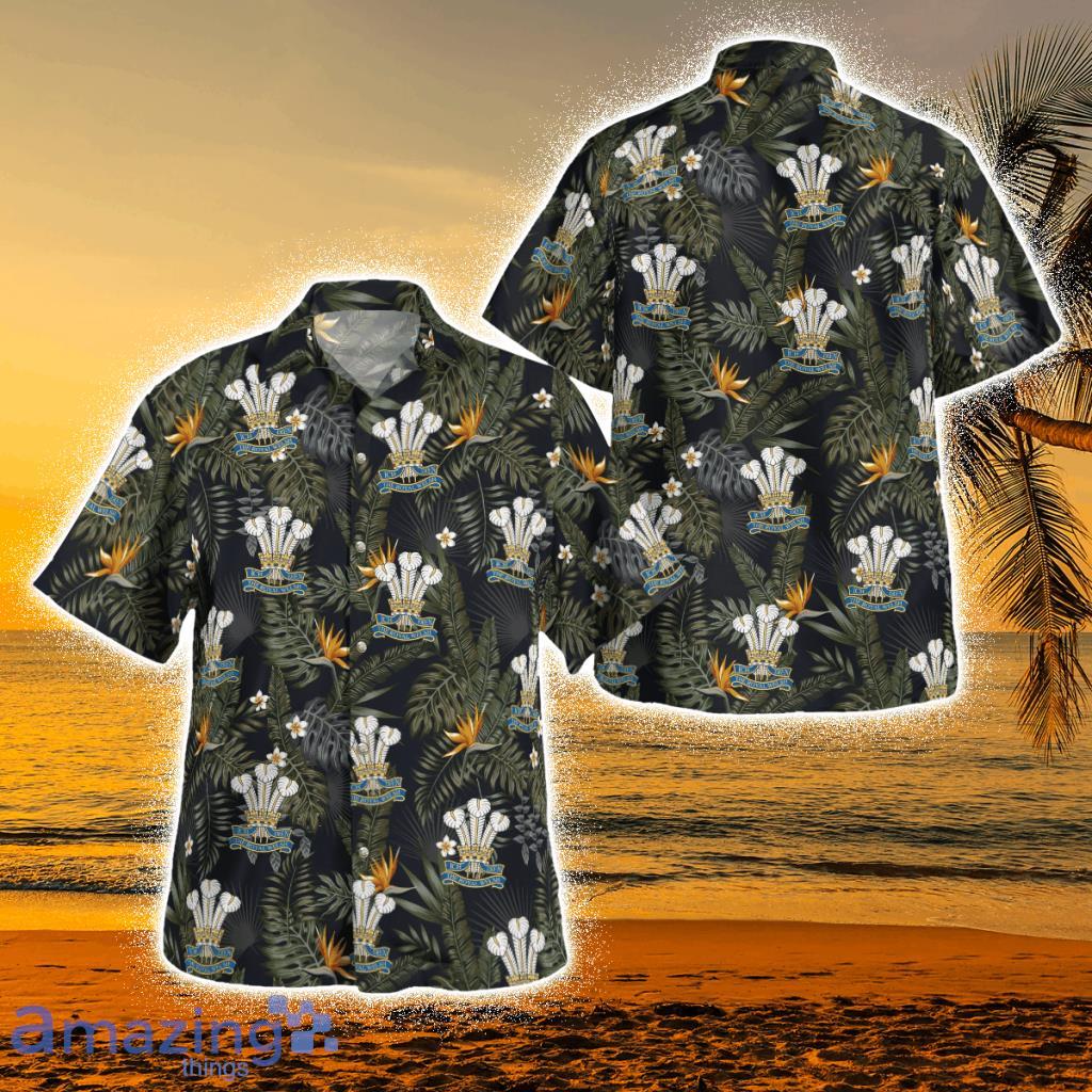 British Army Royal Welsh Tropical Hawaiian Shirt Nlsi1208bg10 Product Photo 1