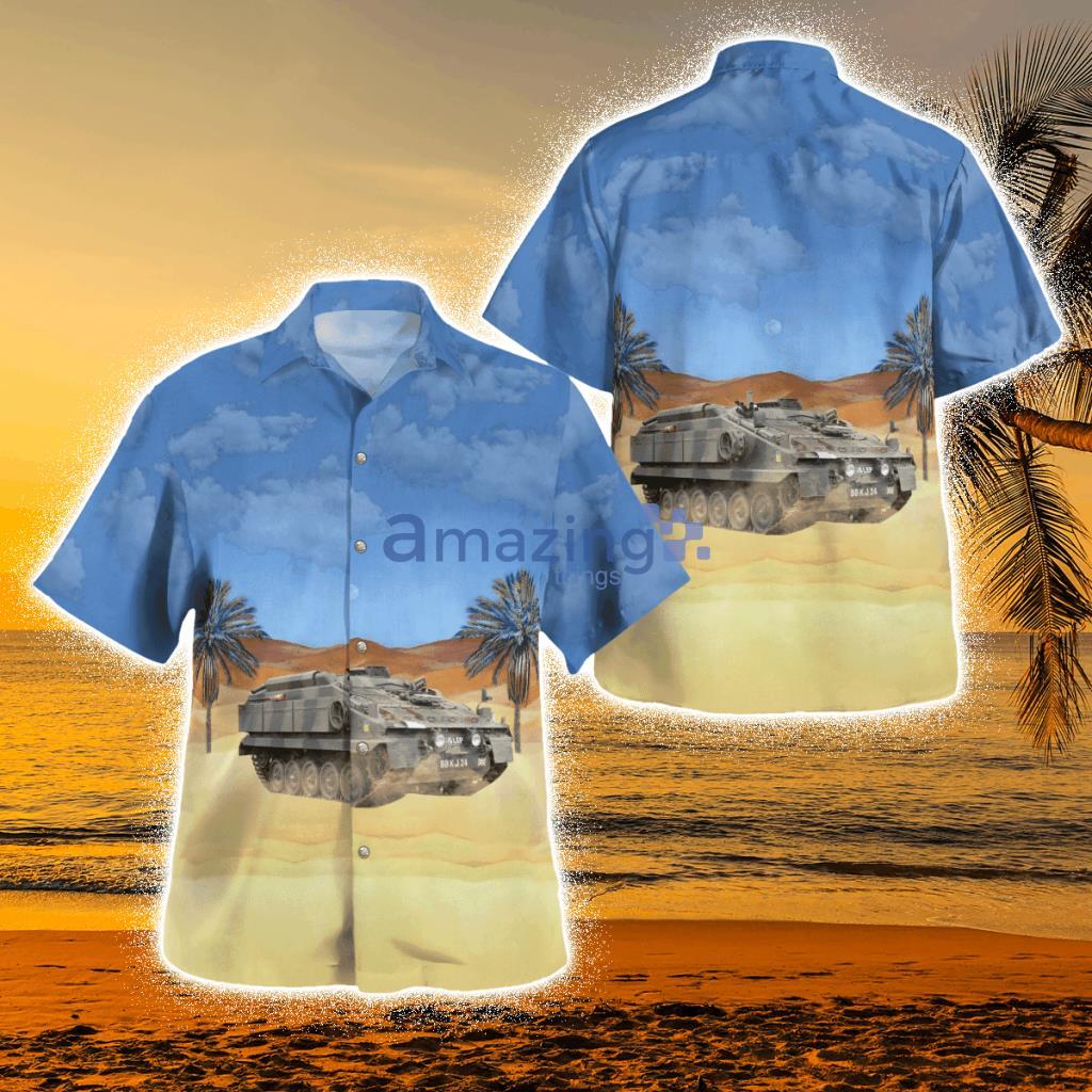 British Army Stormer High Velocity Missile (Hvm) Tropical Hawaiian Shirt Product Photo 1
