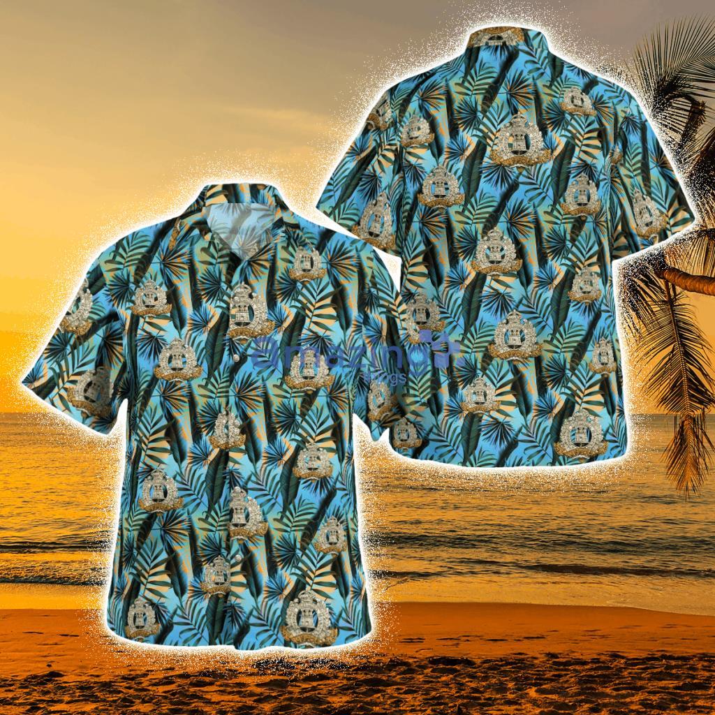 British Army Suffolk Regiment Tropical Hawaiian Shirt Product Photo 1