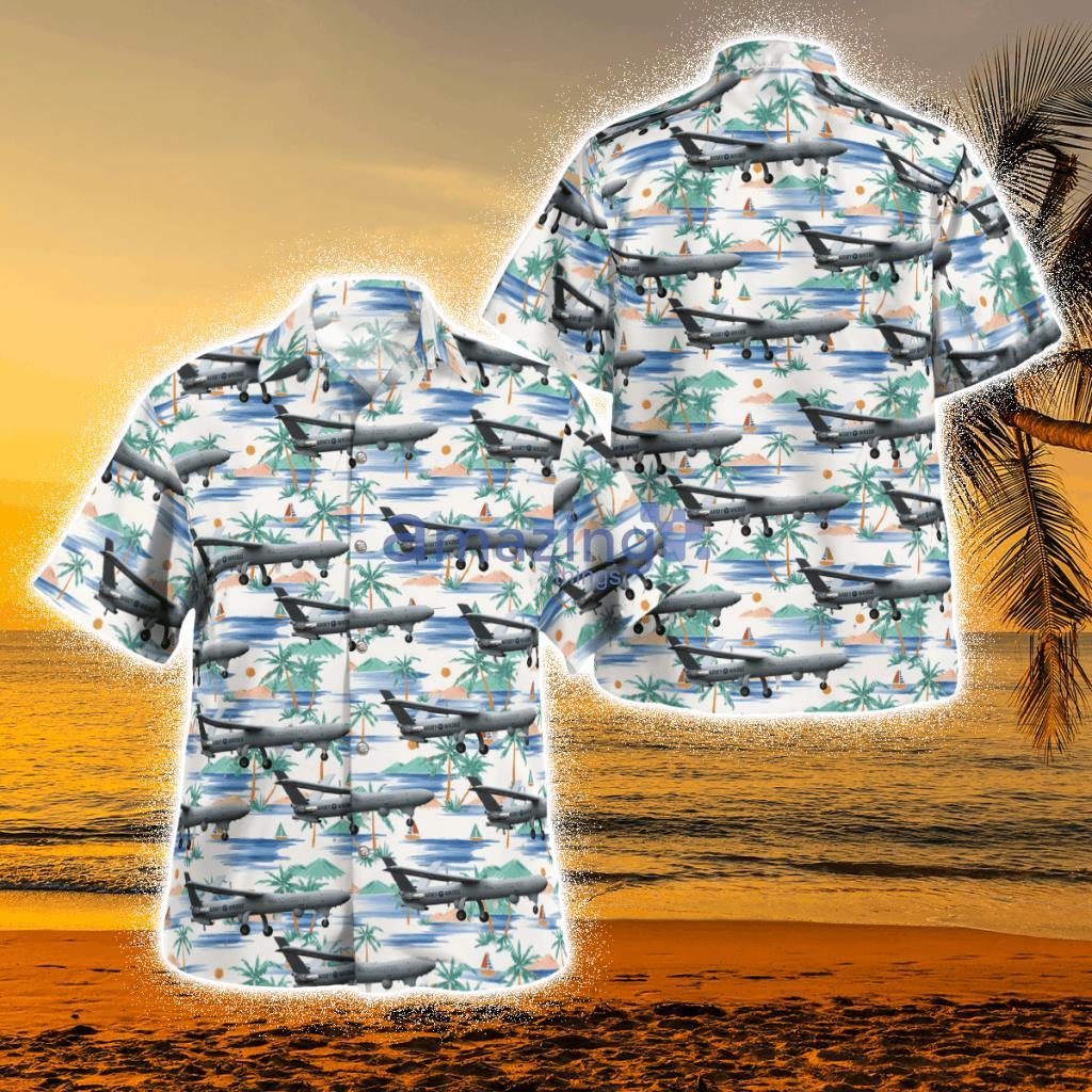 British Army Thales Watchkeeper Wk450 Tropical Hawaiian Shirt Product Photo 1