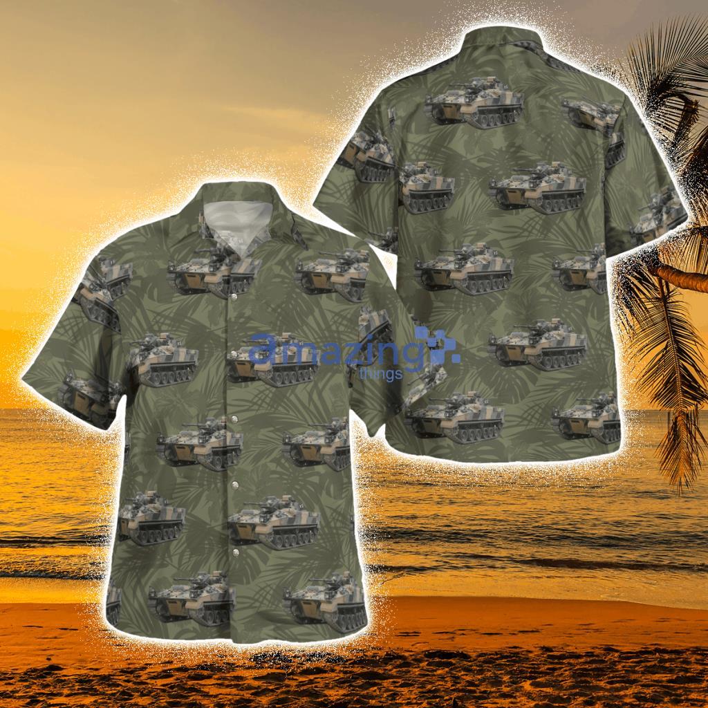 British Army Warrior Tropical Hawaiian Shirt Product Photo 1