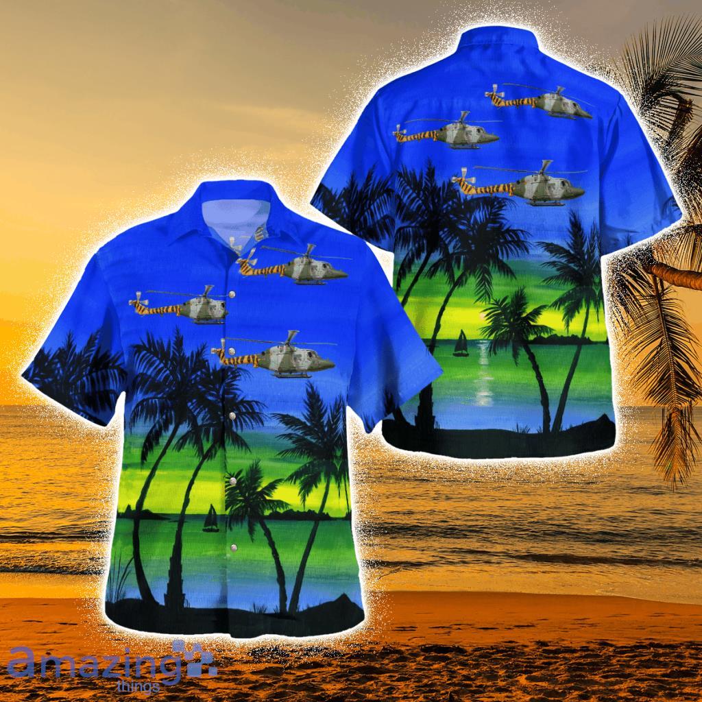 British Army Westland Wg-13 Lynx Ah7 Tropical Hawaiian Shirt Nlmp2907bg13 Product Photo 1