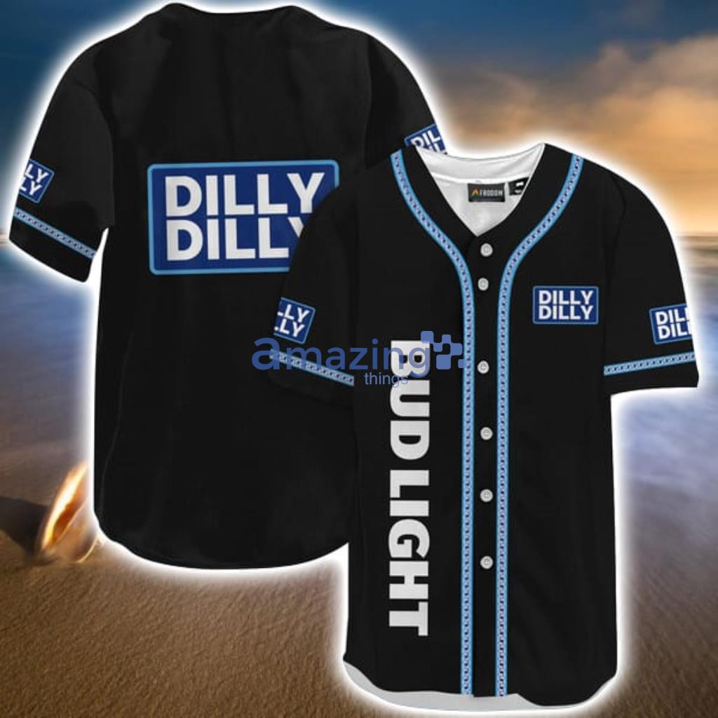 Bud Light Black Dilly Dilly Baseball Jersey Shirt Gift For Men And Women Product Photo 1 Bud Light Black Dilly Dilly Baseball Jersey Shirt Gift For Men And Women Product Photo 1
