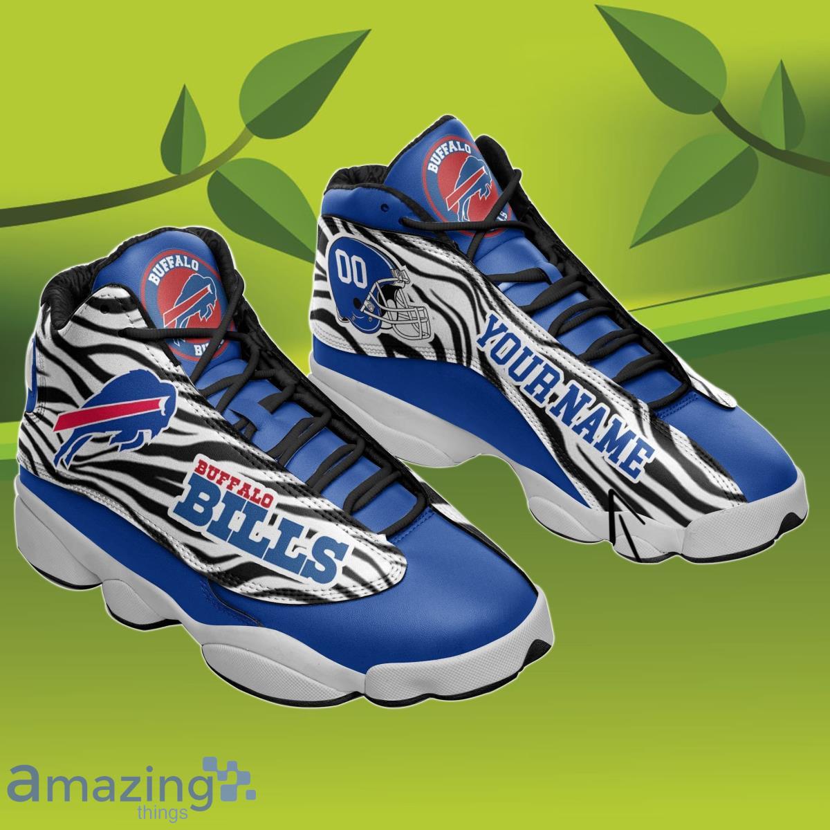 Buffalo Bills Custom Name Air Jordan 13 Sneakers Best Gift For Men And Women image Buffalo Bills Custom Name Air Jordan 13 Sneakers Best Gift For Men And Women Product Photo 2