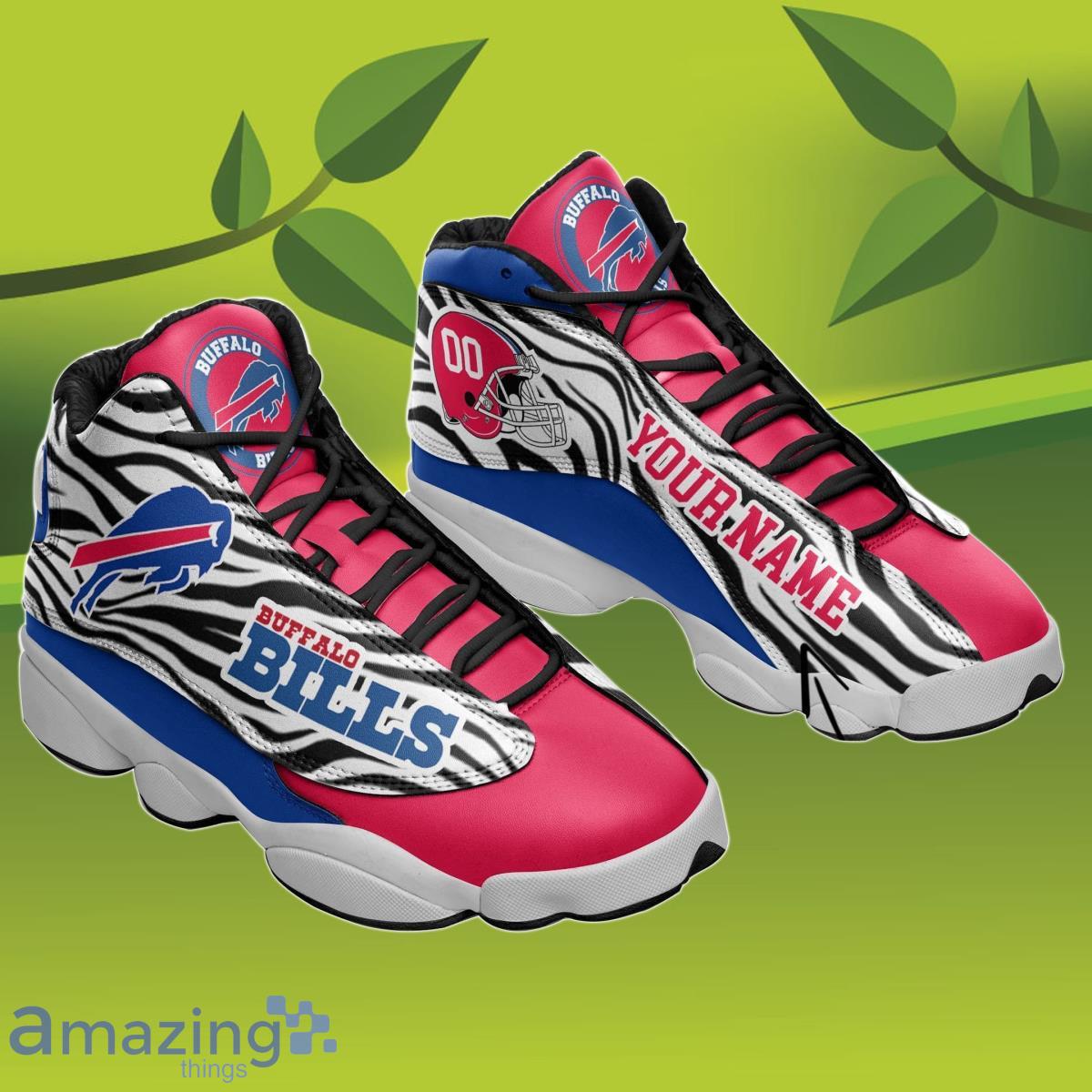 Buffalo Bills Custom Name Air Jordan 13 Sneakers Best Gift For Men And Women image Buffalo Bills Custom Name Air Jordan 13 Sneakers Best Gift For Men And Women Product Photo 3