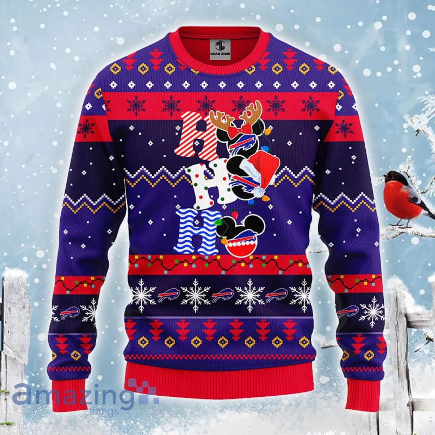 Dallas Cowboys NFL Team HoHoHo Mickey Funny Men And Women Christmas Gift 3D Ugly  Christmas Sweater - Banantees