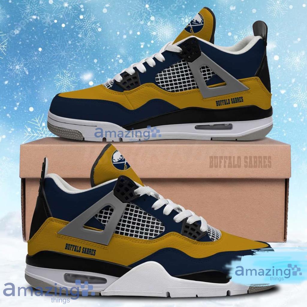 Buffalo Sabres Shoes NHL Air Jordan 4 Shoes Gifts For Men And Women Product Photo 1