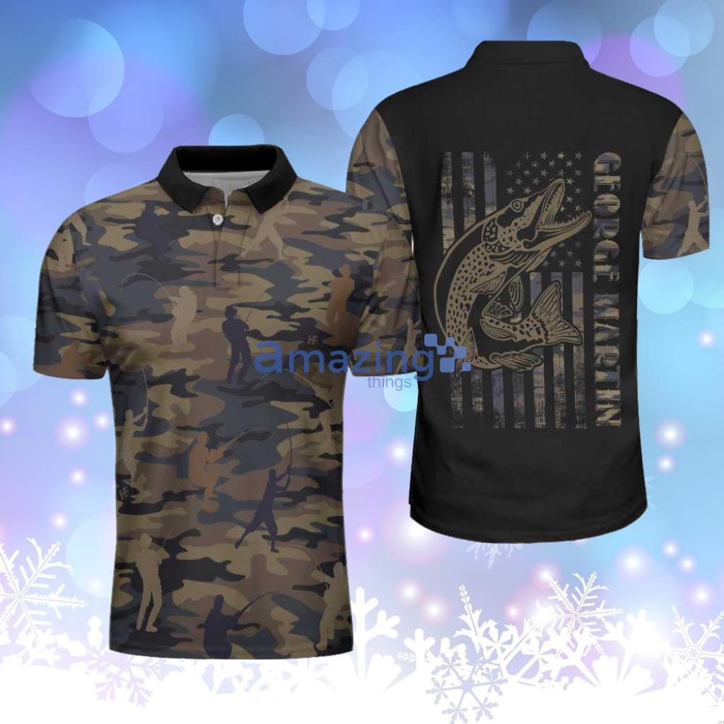 Men's Short Sleeve Camouflage Fishing Shirt