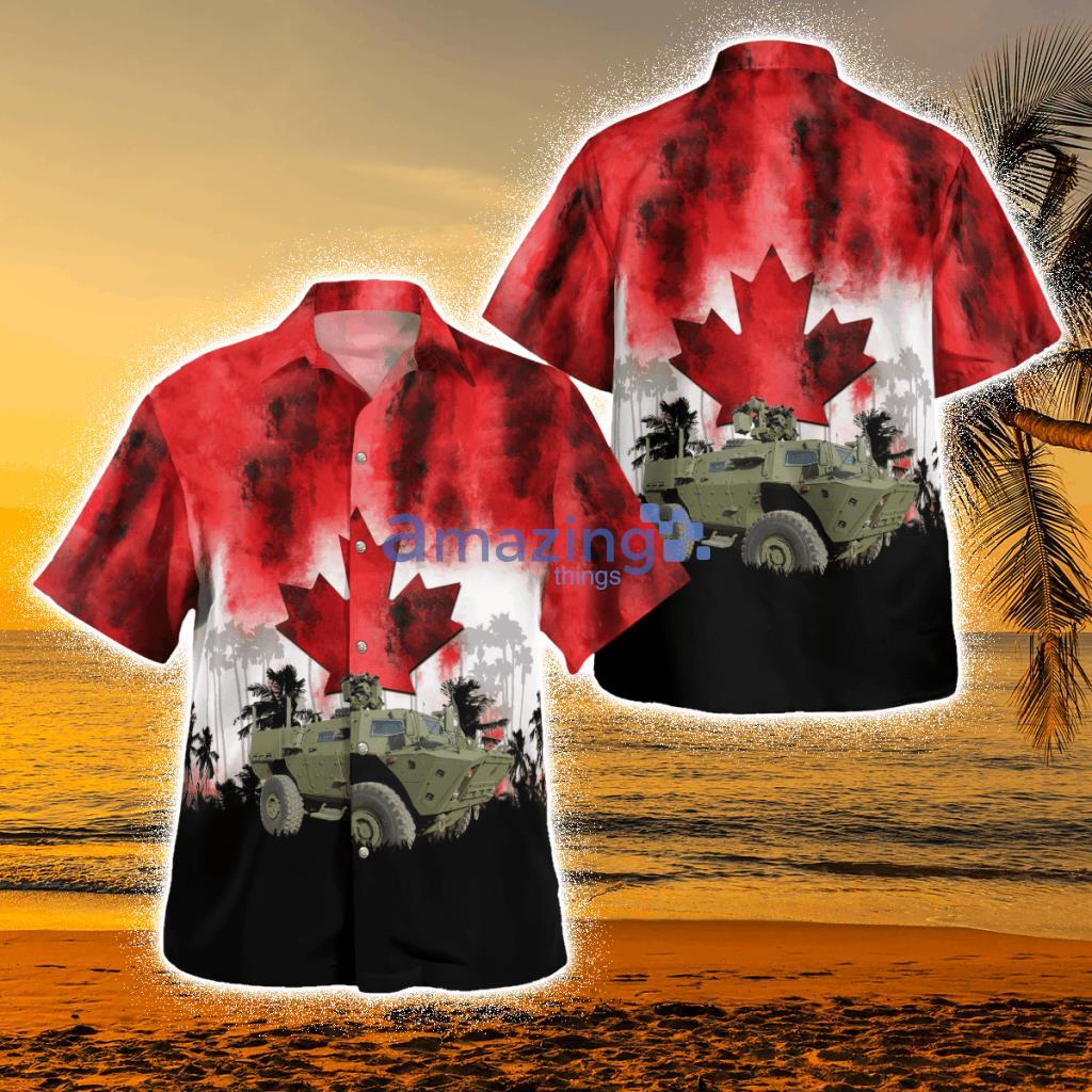 Canadian Army Tapv Tactical Armoured Patrol Vehicle Tropical Hawaiian Shirt Product Photo 1