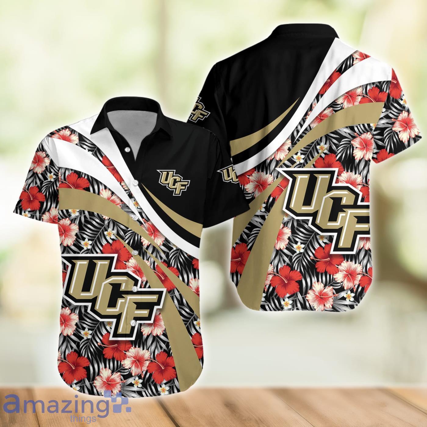 Central Florida Knights NCAA Hibiscus Flower Pattern Aloha Hawaiian Shirt image Central Florida Knights NCAA Hibiscus Flower Pattern Aloha Hawaiian Shirt Product Photo 2