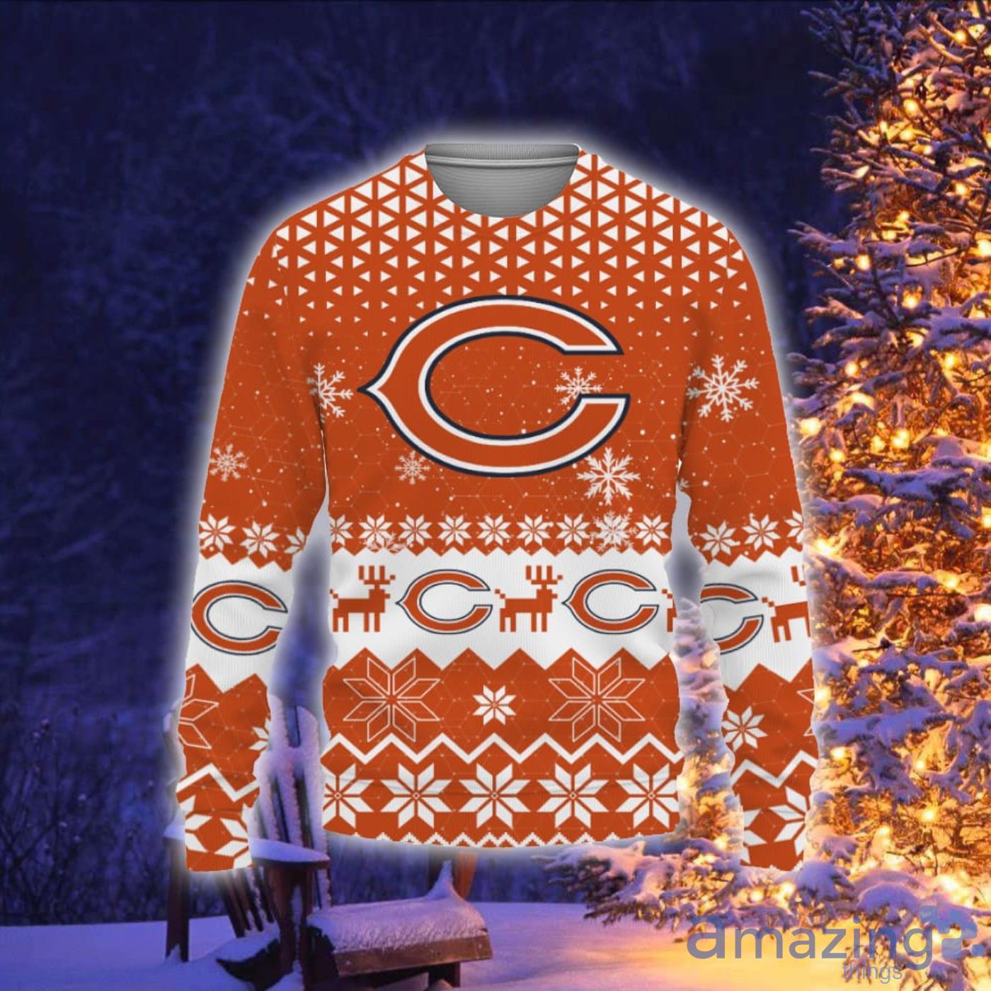 Chicago Bears NFL Ugly Christmas Sweater Classic Pattern Very C@@L XL Next  Year