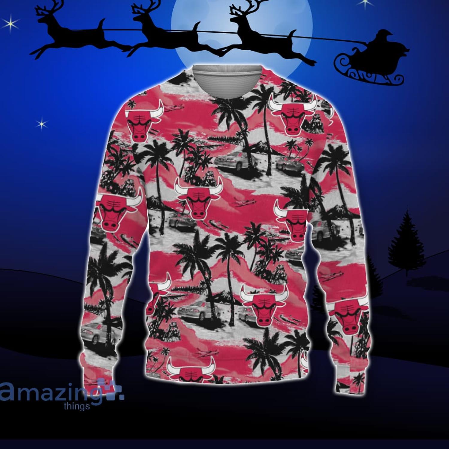 Chicago Bulls American Ugly Christmas Sweater Pattern Hawaiian Shirt