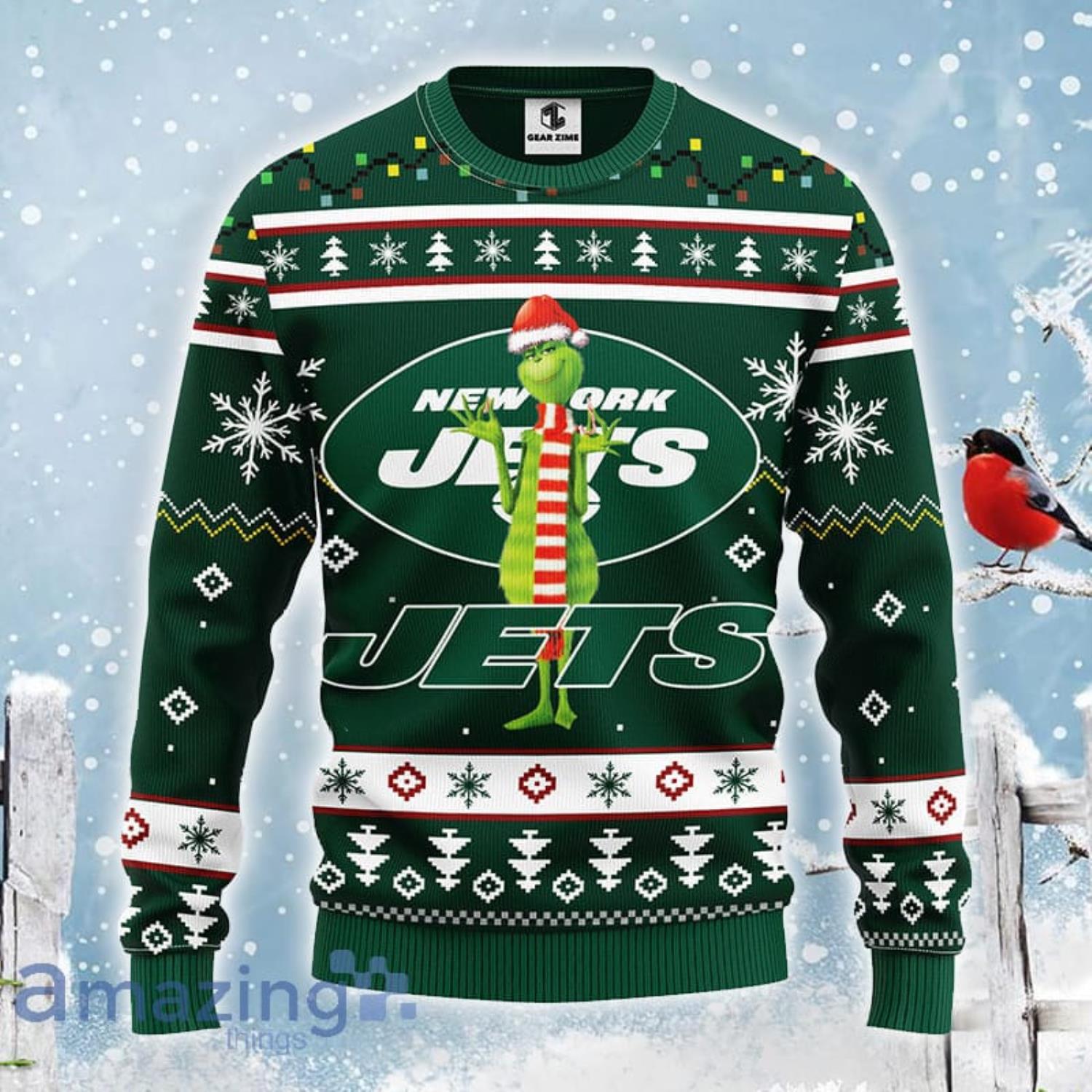 ugly christmas sweater jets