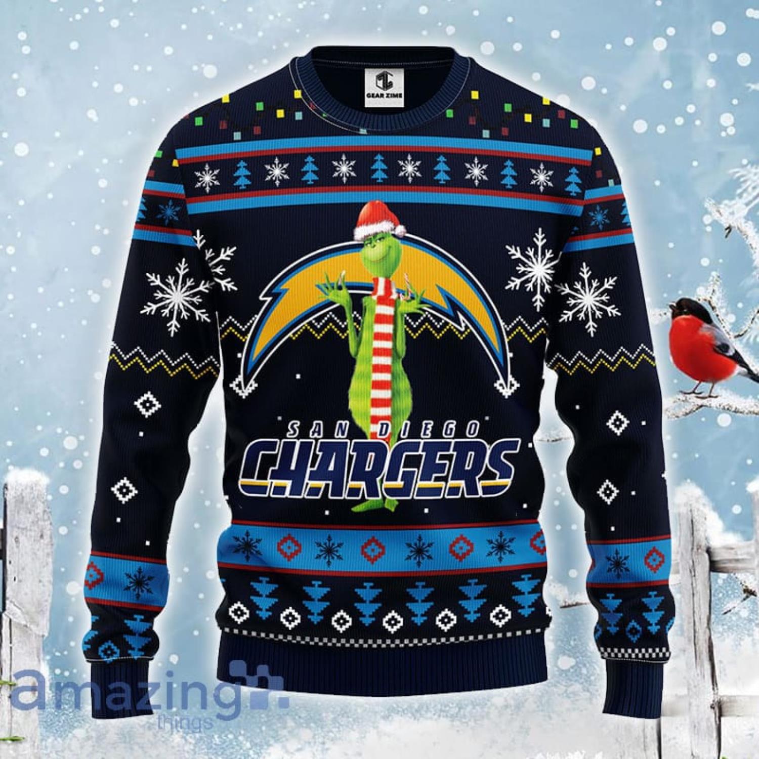 San Diego Chargers Ugly Xmas Sweater - T-shirts Low Price