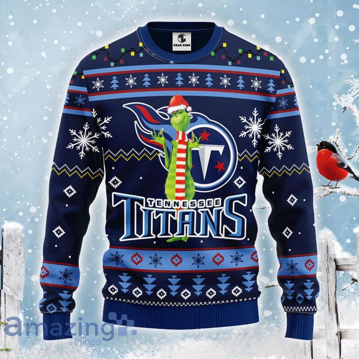 Tennessee Titans Christmas Cool Grinch Ugly Christmas Sweater