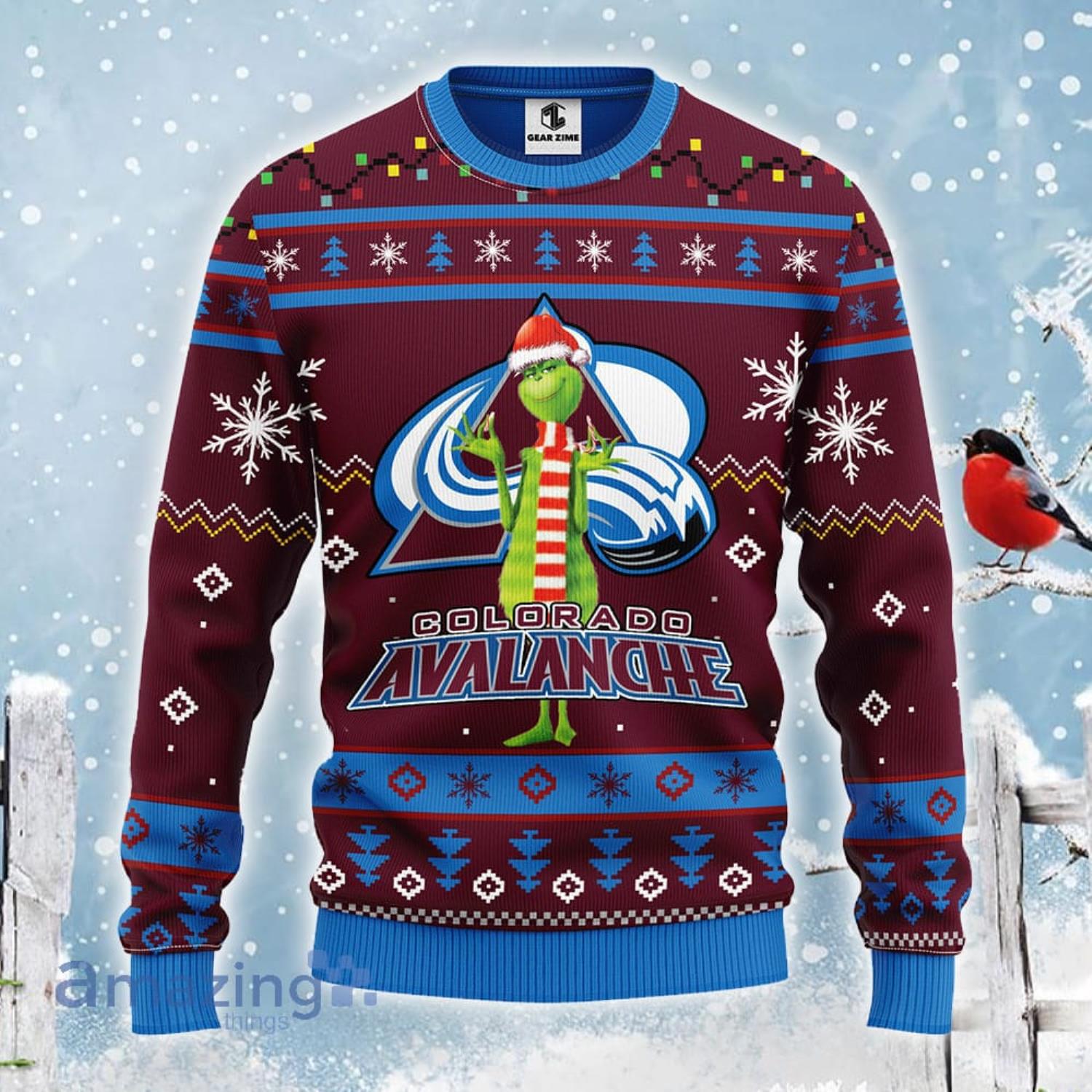 Ugly Sweater Colorado Avalanche Rare Grinch Max Gift - Personalized Gifts:  Family, Sports, Occasions, Trending