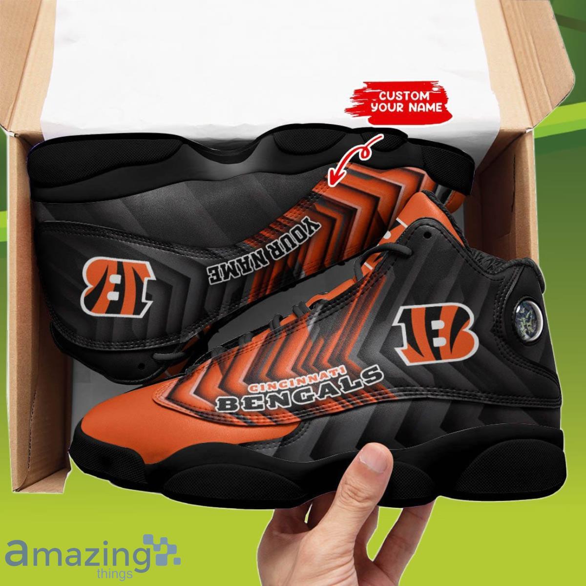 Cincinnati Bengals Air Jordan 13 Sneakers, Bengals Gift for Fans -  Reallgraphics