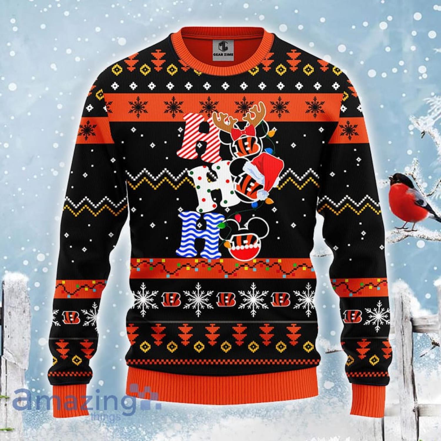 Ho Ho Ho Bengals Fans Funny Gift Ugly Christmas Sweater