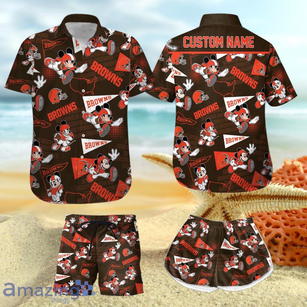 Personalized NFL Cleveland Browns Combo Hawaiian Shirt And Short