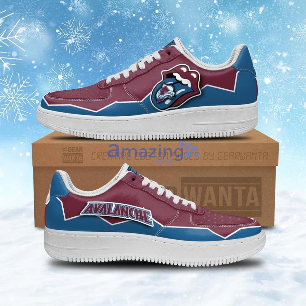 Colorado Avalanche Air Sneakers Force Shoes Sexy Lips Gift For Fans Product Photo 1