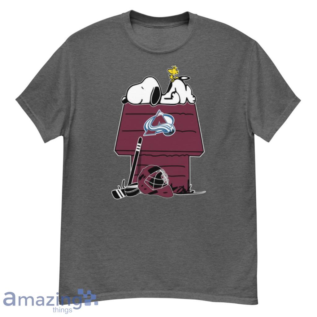 Colorado Avalanche Ice Hockey Snoopy And Woodstock NHL Women's T-Shirt 