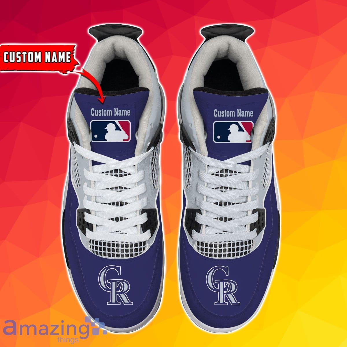 Colorado Rockies Personalized Air Jordan 4 Sneakers Best Gift For Men And Women Product Photo 2